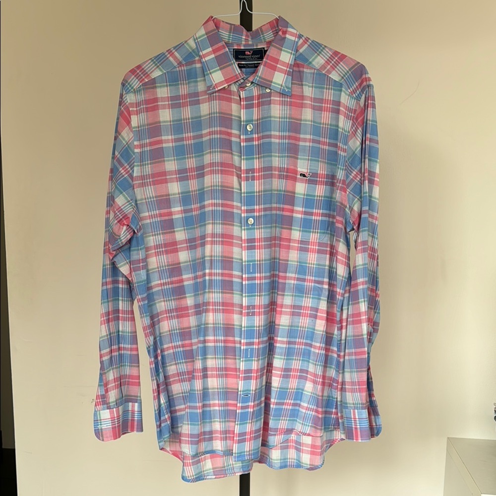 Vineyard Vines Multicolor Plaid Slim Fit Tucker 100% Cotton